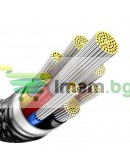 Кабел за данни Baseus Tungsten Gold, Type-C - Type-C, 240W, 2.0m, Черен - 40456