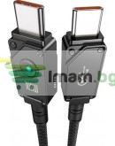 Кабел за данни Baseus Unbreakable, Type-C - Type-C, 100W, PD, 1.0m, Черен - 40424 Кабел за данни Baseus Unbreakable, Type-C - Type-C, 100W, PD, 1.0m, Черен - 40424