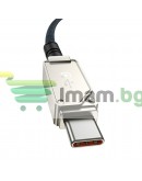 Кабел за данни Baseus Unbreakable, Type-C - Type-C, 100W, PD, 1.0m, Черен - 40425