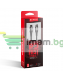 Кабел за данни DeTech DE-43CC2, Type-C - Type-C, PD, 2.0m, Черен - 40265 Кабел за данни DeTech DE-43CC2, Type-C - Type-C, PD, 2.0m, Черен - 40265