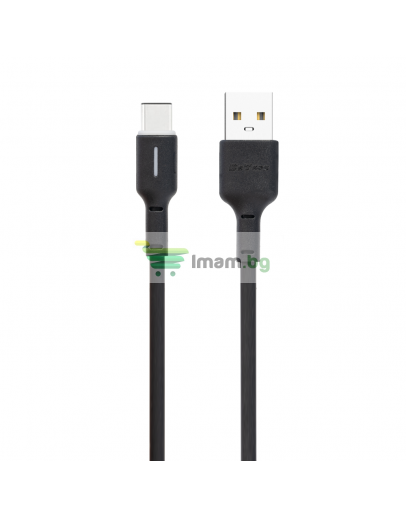 Кабел за данни DeTech DE-C37C, Type-C, 1.0m, Черен - 40196