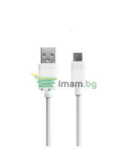 Кабел за данни, DeTech, USB - USB Type-C, 2.0A, 1.0m - 18288