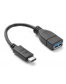 Преходник USB 3.1 TYPE-C към USB/F, Черен - 18224 Преходник USB 3.1 TYPE-C към USB/F, Черен - 18224