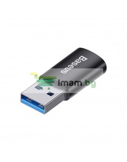 Преходник Baseus Ingenuity, Type-C F към USB, OTG, Черен - 40396