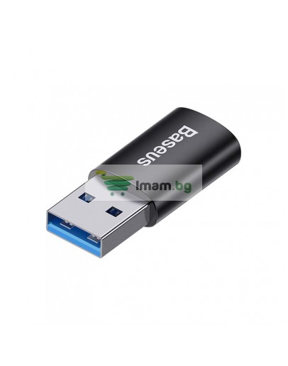 Преходник Baseus Ingenuity, Type-C F към USB, OTG, Черен - 40396