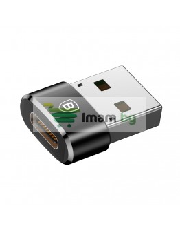 Преходник Baseus Mini, Type-C F към USB, OTG, Черен - 40399