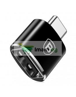Преходник Baseus Mini, USB F към Type-C, OTG, Черен - 40397