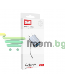 Преходник Earldom ET-OT60, USB F 3.0 към Type-C, OTG, Сив - 40212