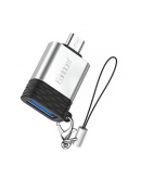 Преходник Earldom ET-OT66, USB F към Micro USB, OTG, Сребрист - 40208 Преходник Earldom ET-OT66, USB F към Micro USB, OTG, Сребрист - 40208