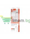 Преходник Moveteck TB1284, Type-C към 2 x Type-C F, 0.15m, Бял - 40155 Преходник Moveteck TB1284, Type-C към 2 x Type-C F, 0.15m, Бял - 40155