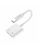 Преходник Moveteck TB1284, Type-C към 2 x Type-C F, 0.15m, Бял - 40155 Преходник Moveteck TB1284, Type-C към 2 x Type-C F, 0.15m, Бял - 40155