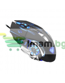 Геймърска мишка Aula S20, Оптична, 6D, RGB, Черен - 736
