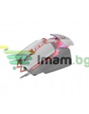 Геймърска мишка Mixie M9, Оптична, 8D, RGB, Сив - 727
