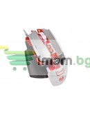 Геймърска мишка Mixie M9, Оптична, 8D, RGB, Сив - 727