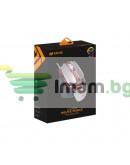 Геймърска мишка Mixie M9, Оптична, 8D, RGB, Сив - 727