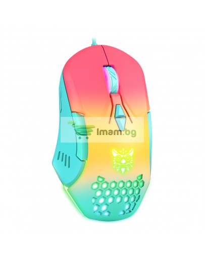 Геймърска мишка Onikuma CW902, Оптична, 7D, RGB, Многоцветен - 765