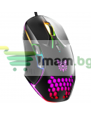 Геймърска мишка Onikuma CW902, Оптична, 7D, RGB, Черен - 762