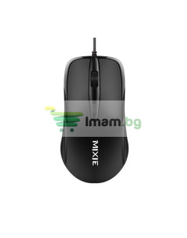 Мишка Mixie B760, Оптична, 4D, Черен - 755