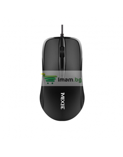 Мишка Mixie B760, Оптична, 4D, Черен - 755