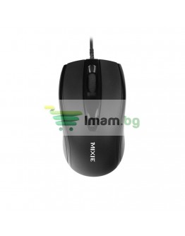 Мишка Mixie M01, Оптична, 3D, Черен - 723