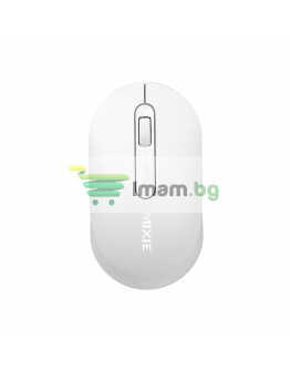 Мишка Mixie R518, Безжична, USB, 3D, Бял - 757