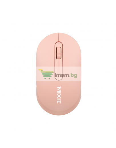 Мишка Mixie R518, Безжична, USB, 3D, Розов - 758