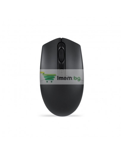 Мишка Mixie R520, Безжична, USB, 4D, Черен - 721
