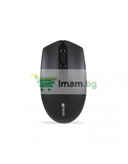 Мишка Mixie R520S, Безжична, Тиха, USB, 4D, Черен - 720