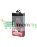 Мишка, ZornWee W880, Презареждаема, Безжична, Черен/Червен - 632