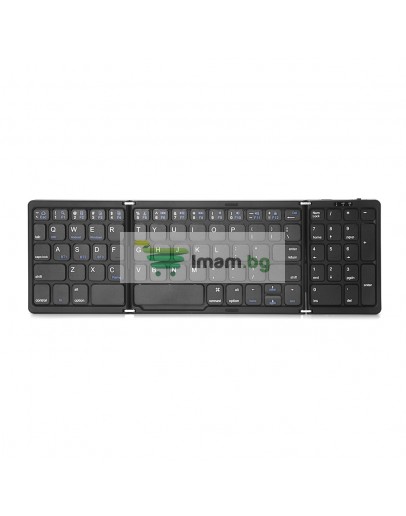Клавиатура No brand B089, Сгъваема, Bluetooth, Черен - 6172