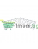 Клавиатура No brand K018, Сгъваема, Bluetooth, Бял - 6180
