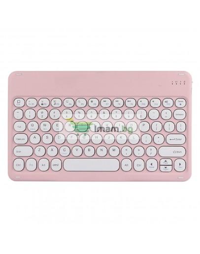 Клавиатура No brand X3, Безжична, Bluetooth, Розов - 6163
