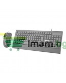 Комплект мишка и клавиатура Mixie X2000, Черен - 6123