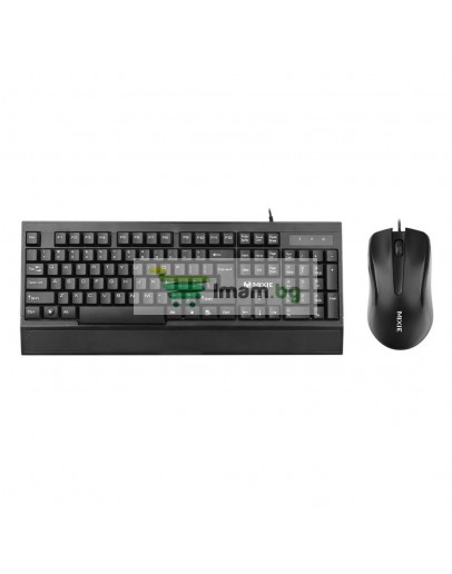 Комплект мишка и клавиатура Mixie X2000, Черен - 6123