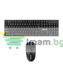 Комплект мишка и клавиатура Mixie X70, Черен - 6119