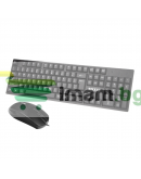 Комплект мишка и клавиатура Mixie X70, Черен - 6119