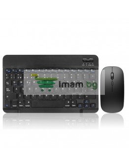 Комплект мишка и клавиатура No brand 030, Bluetooth, Черен - 6165