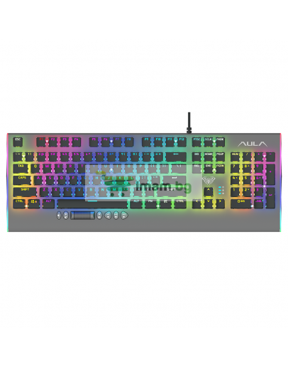 Механична Геймърска Клавиатура Aula F2099, Сив - 6131