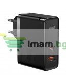 Мрежово зарядно устройство Baseus GaN5 Pro Fast, 100W, С PD кабел, Черен - 40411