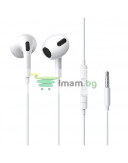 Слушалки за мобилни устройства Baseus Encok H17, Mикрофон, Бял - 20762