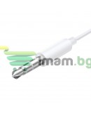 Слушалки за мобилни устройства Baseus Encok H17, Mикрофон, Бял - 20762
