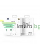 Слушалки за мобилни устройства WiWu Earbuds 302, Lightning, Mикрофон, Бял - 20732