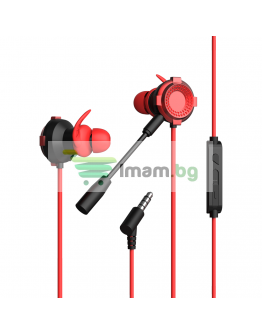 Слушалки за мобилни устройства Yookie GM01, Mикрофон, Различни цветове - 20558