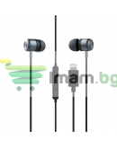 Слушалки за мобилни устройства Yookie Y627, Lightning, Mикрофон, Различни цветове - 20576