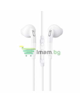 Слушалки No brand, S6/S7, С микрофон, Бял - 20403