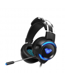 Слушалки Aula G91, За компютър, Подсветка, Микрофон, USB + 3.5mm, Сив - 20543
