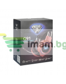 Слушалки Aula G91, За компютър, Подсветка, Микрофон, USB + 3.5mm, Сив - 20543