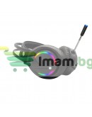 Слушалки Moveteck CT019, За компютър, Подсветка, Микрофон, USB + 3.5mm, Черен - 20516