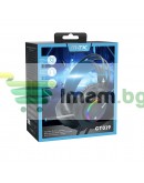 Слушалки Moveteck CT019, За компютър, Подсветка, Микрофон, USB + 3.5mm, Черен - 20516