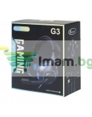 Слушалки Oakorn G3 LED, За компютър, Микрофон, Подсветка, 3.5mm, USB, Черен - 20596